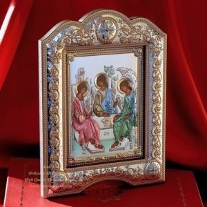The great miraculous christian orthodox silver Icon - The Saint Trinity