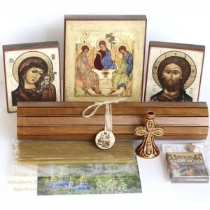 Orthodox gift set #2 with 8 special items from Holy Dormition Pskovo-Petchersky Monastery