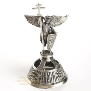 Russian Orthodox Bell - Guardian Angel of God. White Bronze. Engraving Casting Handmade in Russia. B234