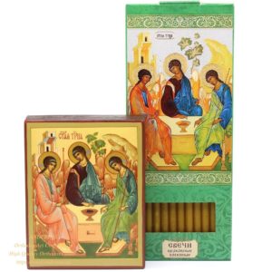 Orthodox Gift Set With The Icon Of The Holy Trinity From Holy Dormition Pskovo-Petchersky Monastery. B116