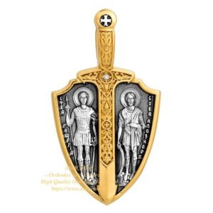Necklace The Holy Great Martyr George the Victory-Bearer. The Holy Prince St. Alexander Nevsky. Saint Michael the Archangel