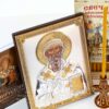 Orthodox Gift Set With The Icon Of Saint Spyridon Bishop of Trimythous