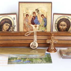 Orthodox gift set with 8 special items from Holy Dormition Pskovo-Petchersky Monastery 2. B467