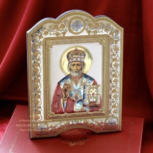 The Great Miraculous Christian Orthodox Silver Icon – The Saint Nicholas Wonderworker 21×28 Gold and silver version/Coloured version. B273|Import placeholder for 27260|Import placeholder for 27260|Import placeholder for 27260|Import placeholder for 27260|Import placeholder for 27260|Import placeholder for 27260|Import placeholder for 27260|Import placeholder for 27260