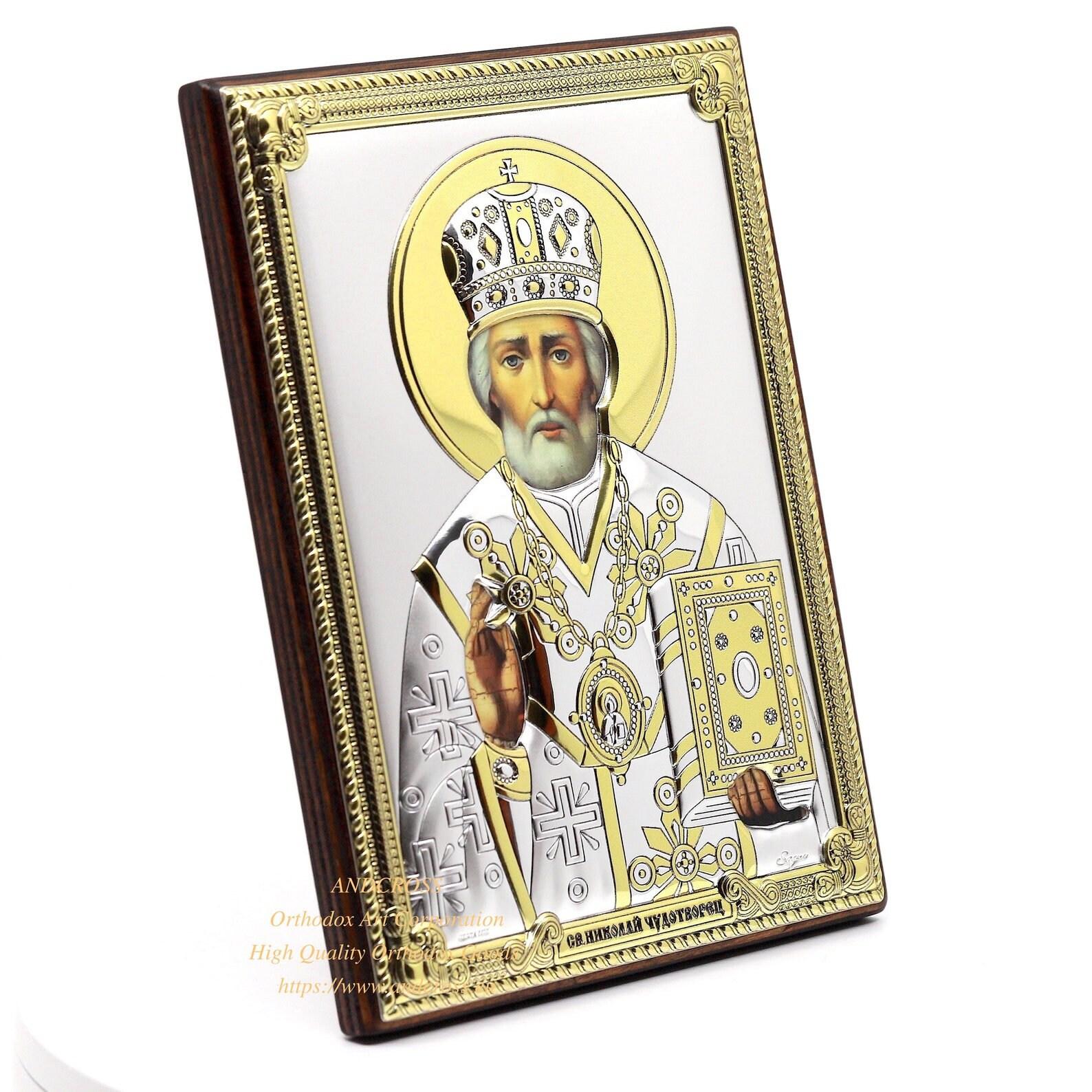 Orthodox Gift Set With The Icon Of St. Nicholas Wonderworker