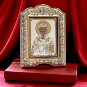 The Great Miraculous Christian Orthodox Silver Icon — The Saint Spyridon Bishop of Trimythous 21×28/Gold and silver version/Frame with glass. B251|The Great Miraculous Christian Orthodox Silver Icon — The Saint Spyridon Bishop of Trimythous 21×28/Gold and silver version/Frame with glass. B251|The Great Miraculous Christian Orthodox Silver Icon — The Saint Spyridon Bishop of Trimythous 21×28/Gold and silver version/Frame with glass. B251|The Great Miraculous Christian Orthodox Silver Icon — The Saint Spyridon Bishop of Trimythous 21×28/Gold and silver version/Frame with glass. B251|The Great Miraculous Christian Orthodox Silver Icon — The Saint Spyridon Bishop of Trimythous 21×28/Gold and silver version/Frame with glass. B251|The Great Miraculous Christian Orthodox Silver Icon — The Saint Spyridon Bishop of Trimythous 21×28/Gold and silver version/Frame with glass. B251|The Great Miraculous Christian Orthodox Silver Icon — The Saint Spyridon Bishop of Trimythous 21×28/Gold and silver version/Frame with glass. B251
