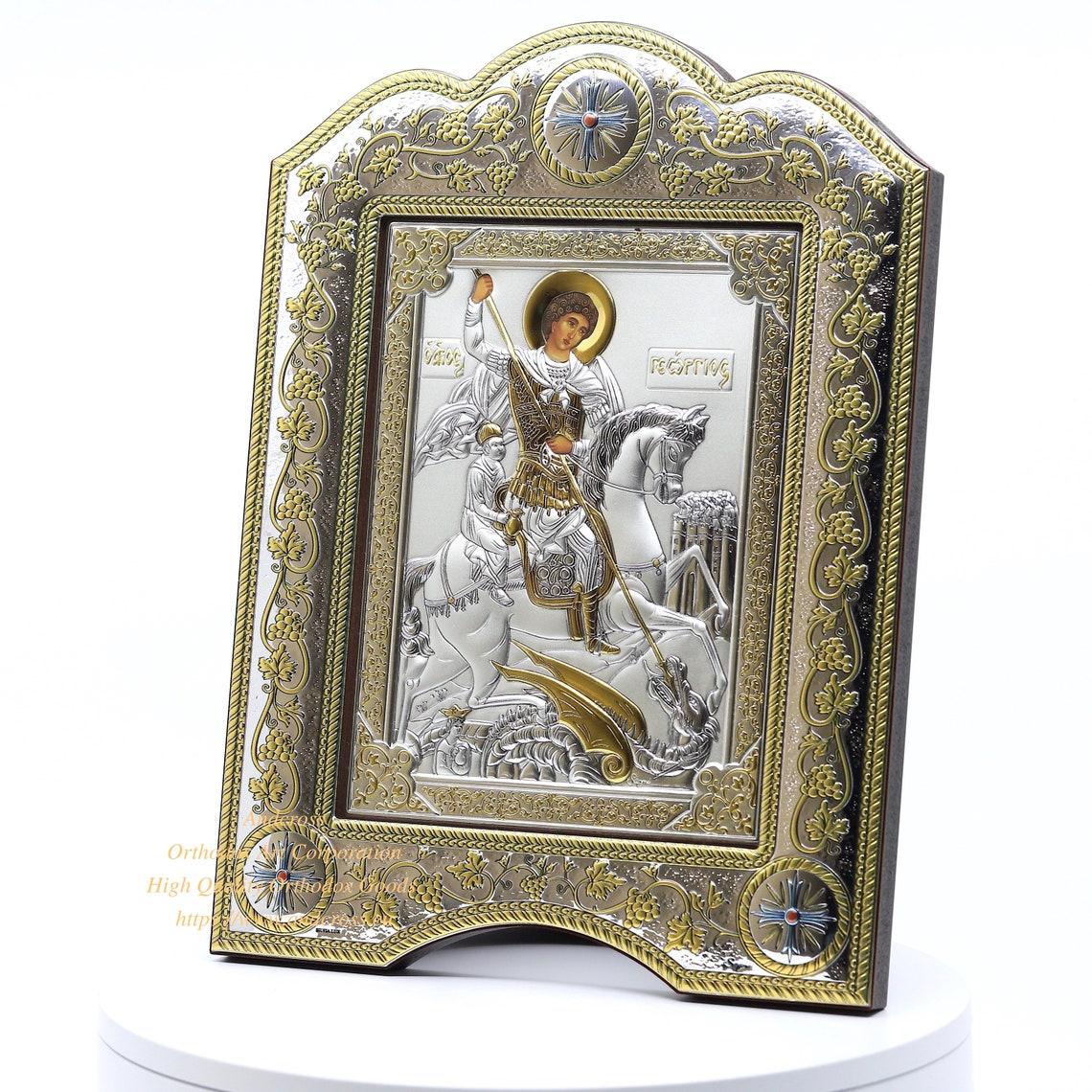 The Great Miraculous Christian Orthodox Silver icon-Of St. George The Victorious. 21cmx28cm Gold and Silver Version/Frame with glass. B112|The Great Miraculous Christian Orthodox Silver icon-Of St. George The Victorious. 21cmx28cm Gold and Silver Version/Frame with glass. B112|The Great Miraculous Christian Orthodox Silver icon-Of St. George The Victorious. 21cmx28cm Gold and Silver Version/Frame with glass. B112|The Great Miraculous Christian Orthodox Silver icon-Of St. George The Victorious. 21cmx28cm Gold and Silver Version/Frame with glass. B112|The Great Miraculous Christian Orthodox Silver icon-Of St. George The Victorious. 21cmx28cm Gold and Silver Version/Frame with glass. B112|The Great Miraculous Christian Orthodox Silver icon-Of St. George The Victorious. 21cmx28cm Gold and Silver Version/Frame with glass. B112|The Great Miraculous Christian Orthodox Silver icon-Of St. George The Victorious. 21cmx28cm Gold and Silver Version/Frame with glass. B112|The Great Miraculous Christian Orthodox Silver icon-Of St. George The Victorious. 21cmx28cm Gold and Silver Version/Frame with glass. B112
