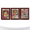 Set of 3 Small Russian Orthodox Icons Lord Jesus Christ