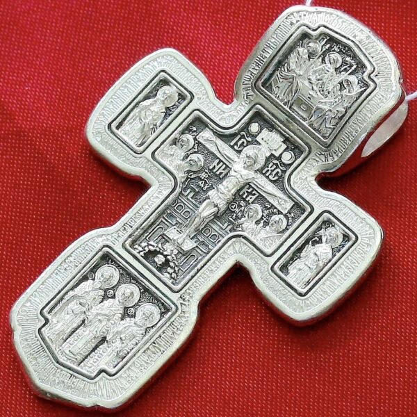 Large Heavy Russian Orthodox Body Cross Silver 925. Elizaveta Inc. 30g !!! B503