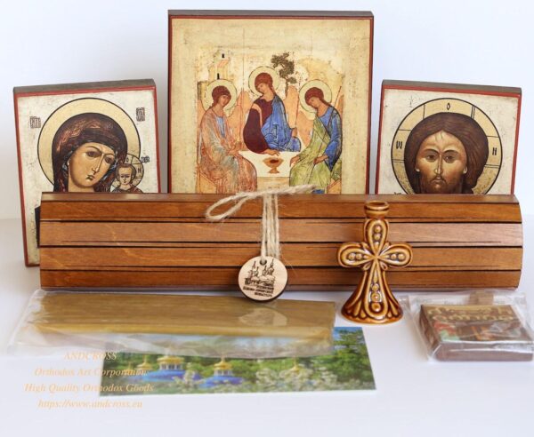 Orthodox gift set with 8 special items from Holy Dormition Pskovo-Petchersky Monastery 2. B467 - Image 2