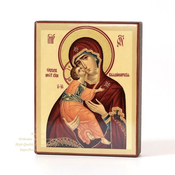 Orthodox Gift Set - Icon Of The Mother Of God Vladimir From Holy Dormition Pskovo-Petchersky Monastery. B471 - Image 3