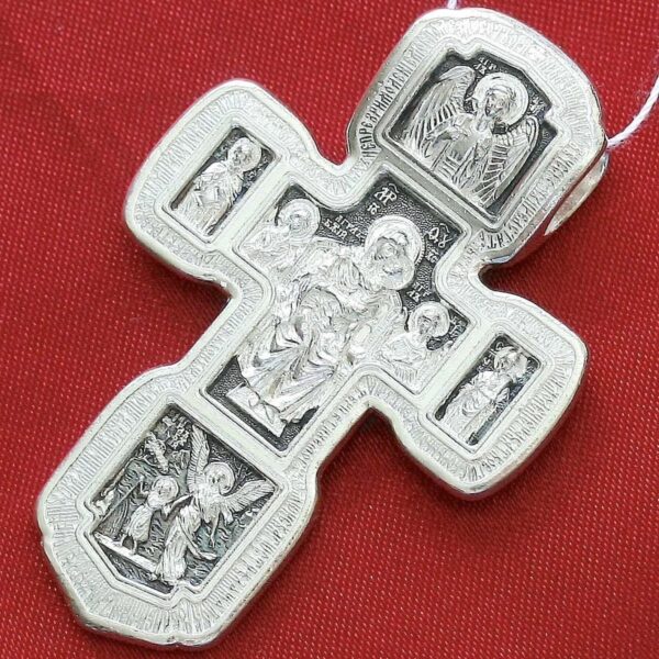 Large Heavy Russian Orthodox Body Cross Silver 925. Elizaveta Inc. 30g !!! B503 - Image 3