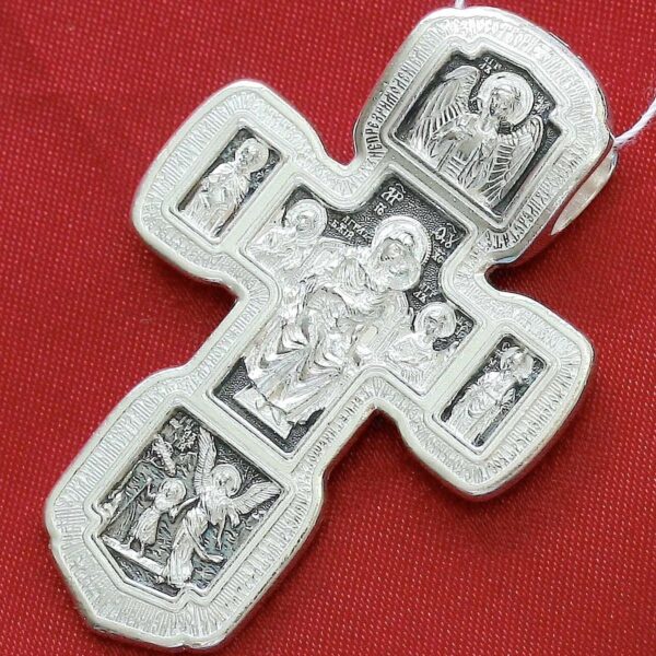 Large Heavy Russian Orthodox Body Cross Silver 925. Elizaveta Inc. 30g !!! B503 - Image 4