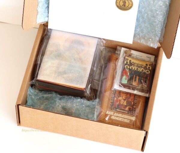 Monastery Russian Orthodox Church, Quality Wax Candles, Ceramic Holder, Wooden Icons, 8 special Items, Gift Set. B466 - Image 4