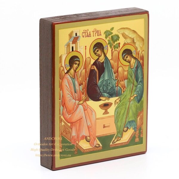 The Icon Of The Holy Trinity From Holy Dormition Pskovo-Petchersky Monastery, consecrated, Orthodox Gift Set, 12 wax candles, handmade. B460 - Image 5