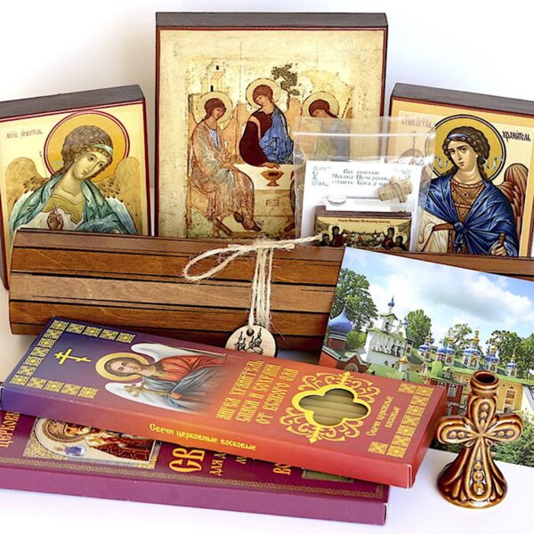 Orthodox gift set with 8 special items from Holy Dormition Pskovo-Petchersky Monastery. B465 - Image 7