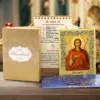 Happy Guardian Angel Day The gift set, icon postcard, prayer book 61 page, postcard. calendar, Made In Monastery By Nuns, Blessed