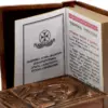 Georgian Language Orthodox Pocket Prayer Book, Hard Copper Cover and varnished, Kazan Icon of the Mother of God, Calvary cross, handycraft - Image 6