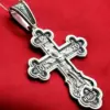 Big Russian Greek Orthodox Icon Body Coss Silver 925. Save And Protect Prayer. Made in Russia Elizaveta Factory - Image 3