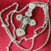 Christian Baptism Guardian Angel Cross Necklace Anchor Chain Set. Russian Greek Orthodox Jewelry. Save And Protect Prayer. Silver 925 - Image 4