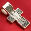 Archangel Michael Patron Sterling Silver 925 Greek Orthodox Prayer Cross. Save Protect - Image 4