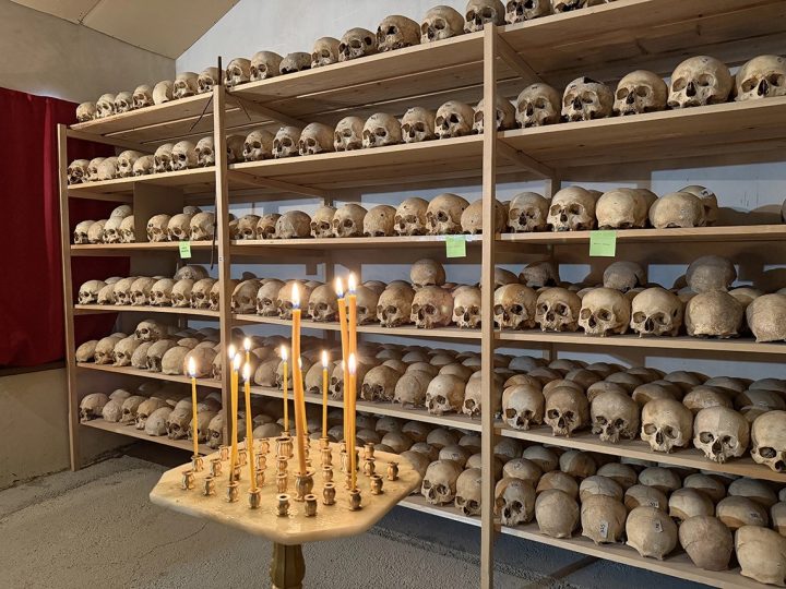 The ossuary with the remains of the ancient monks, 2026