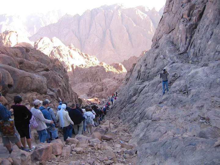 The way down from Mount Moses, 2008