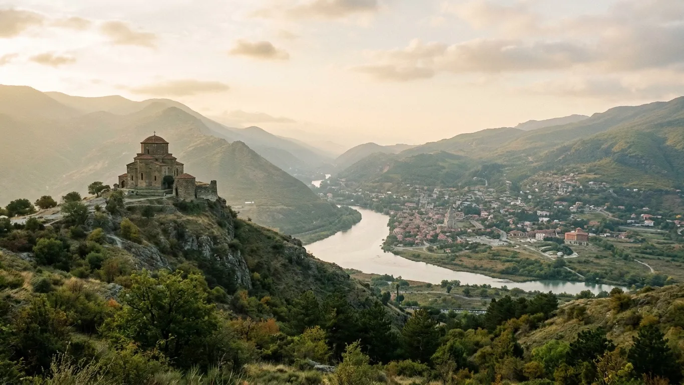 Jvari monastery above Mtskheta