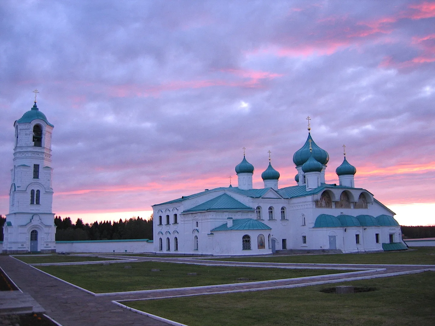 The monastery in the evening, 2009